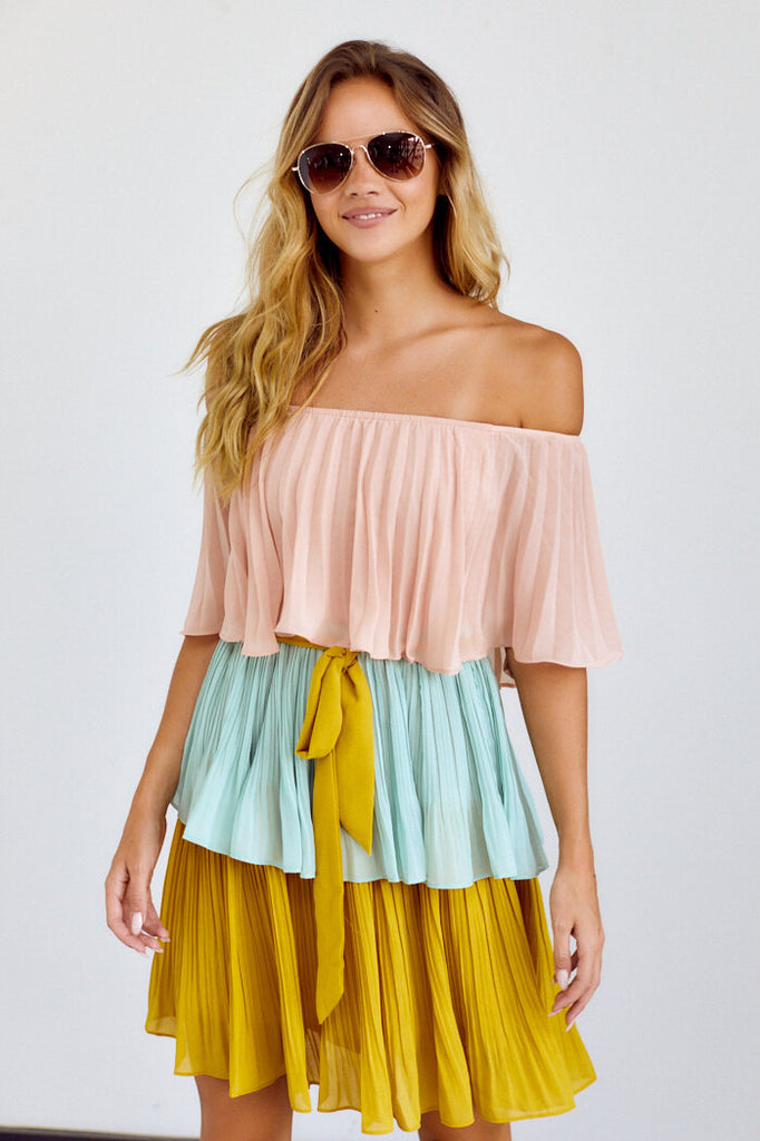 SALE - Virginia Colorblock Dress - fab'rik
