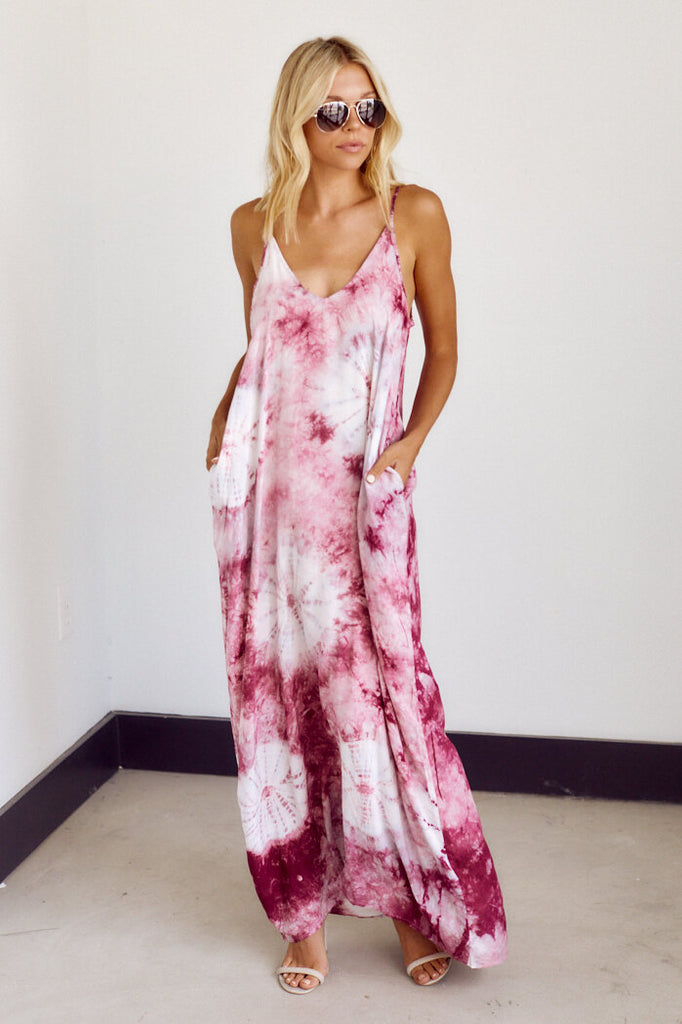 SALE - Skylar Tie Dye Maxi Dress - fab'rik