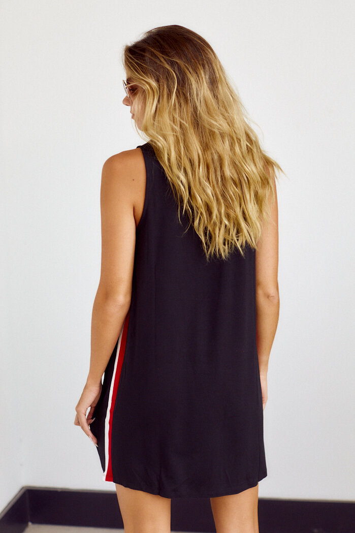 SALE - Marcy Track Stripe Dress - fab'rik