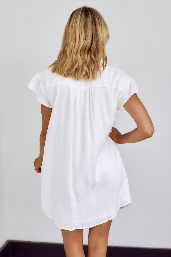 SALE - Katerina Button Detail Mini Dress - fab'rik