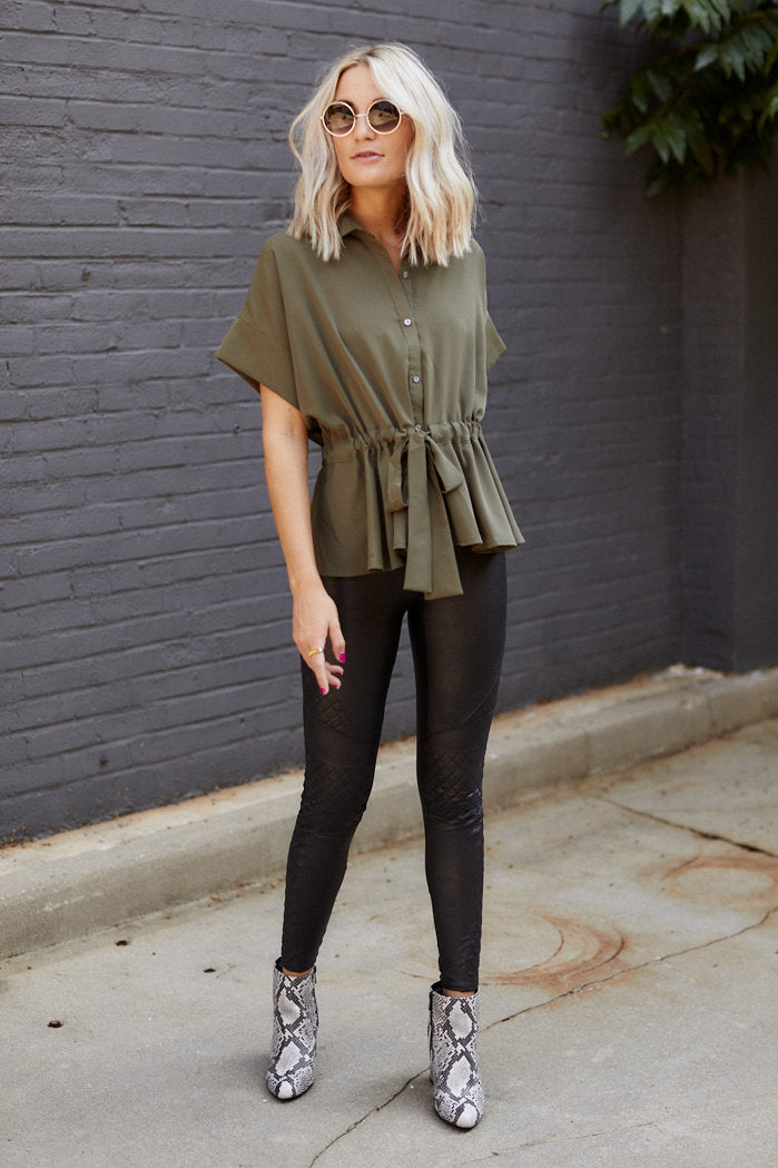 Spanx Quilted Faux Leather Legging - fab'rik