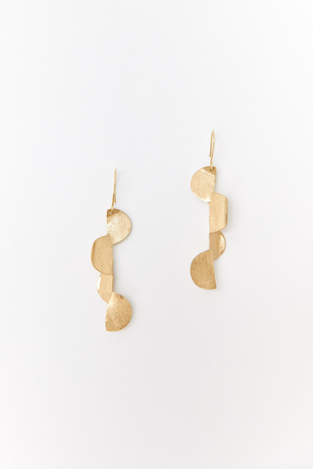Ink + Alloy Four Half Circle Twisted Drop Earrings - fab'rik