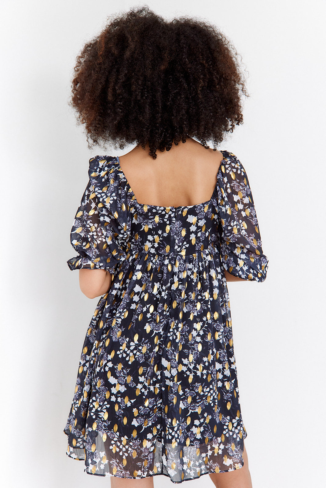 Betty Printed Babydoll Dress - fab'rik