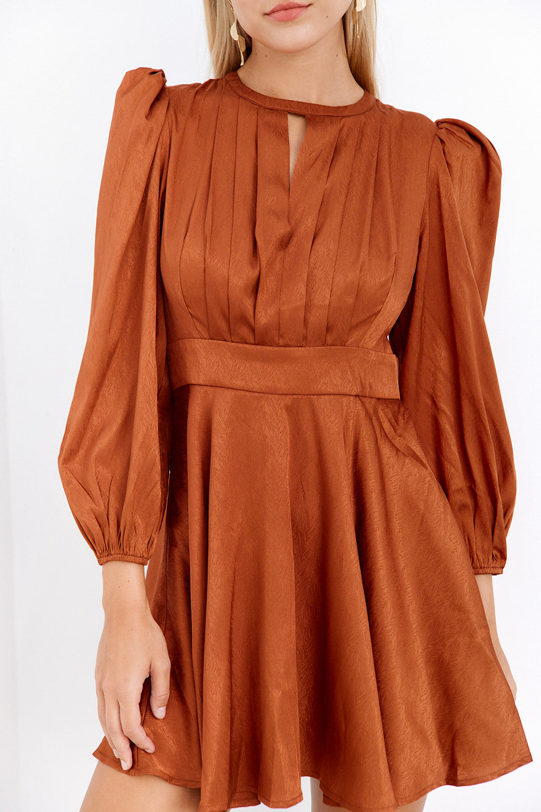 Adelynn Pleated Mini Dress - fab'rik