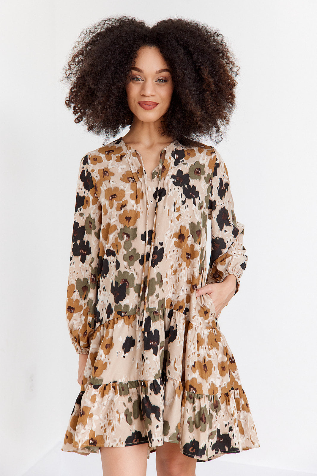Sayla Floral Mini Dress - fab'rik
