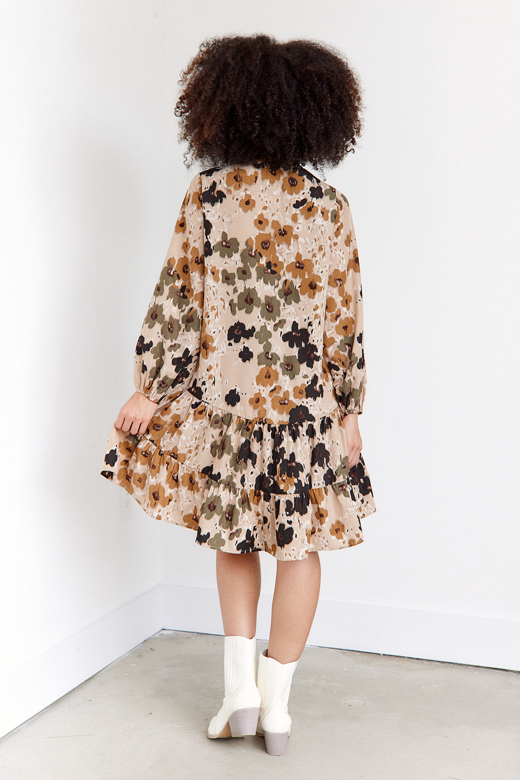 Sayla Floral Mini Dress - fab'rik