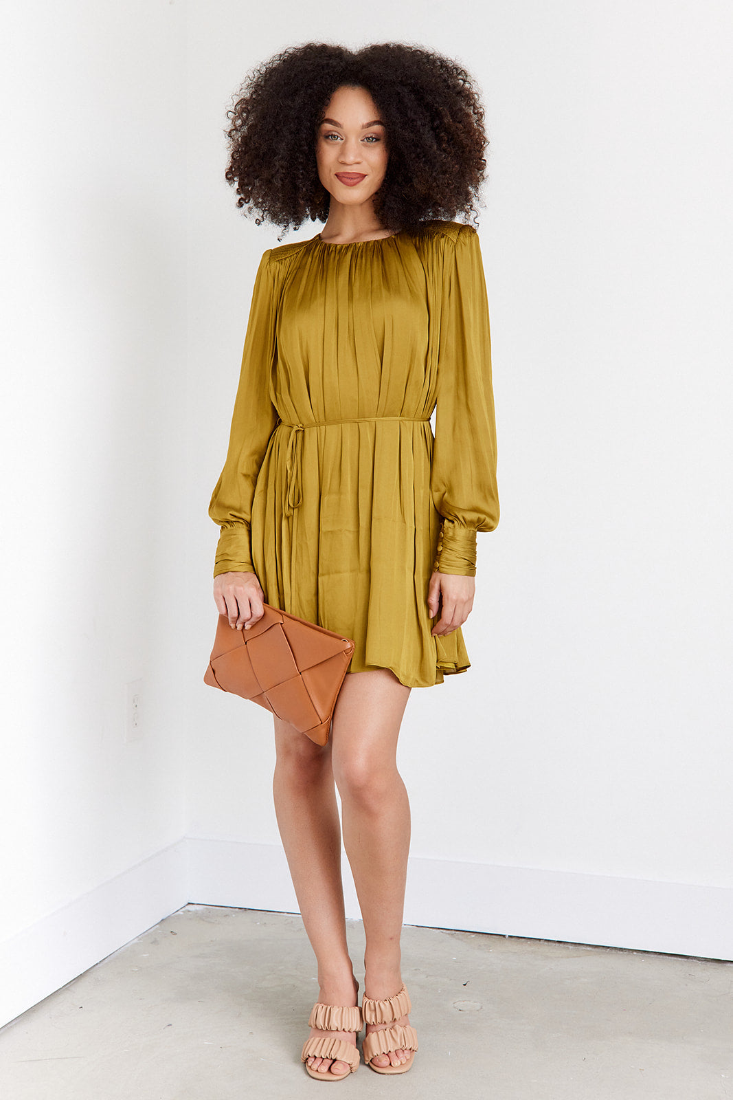 Tabitha Pleated Mini Dress - fab'rik