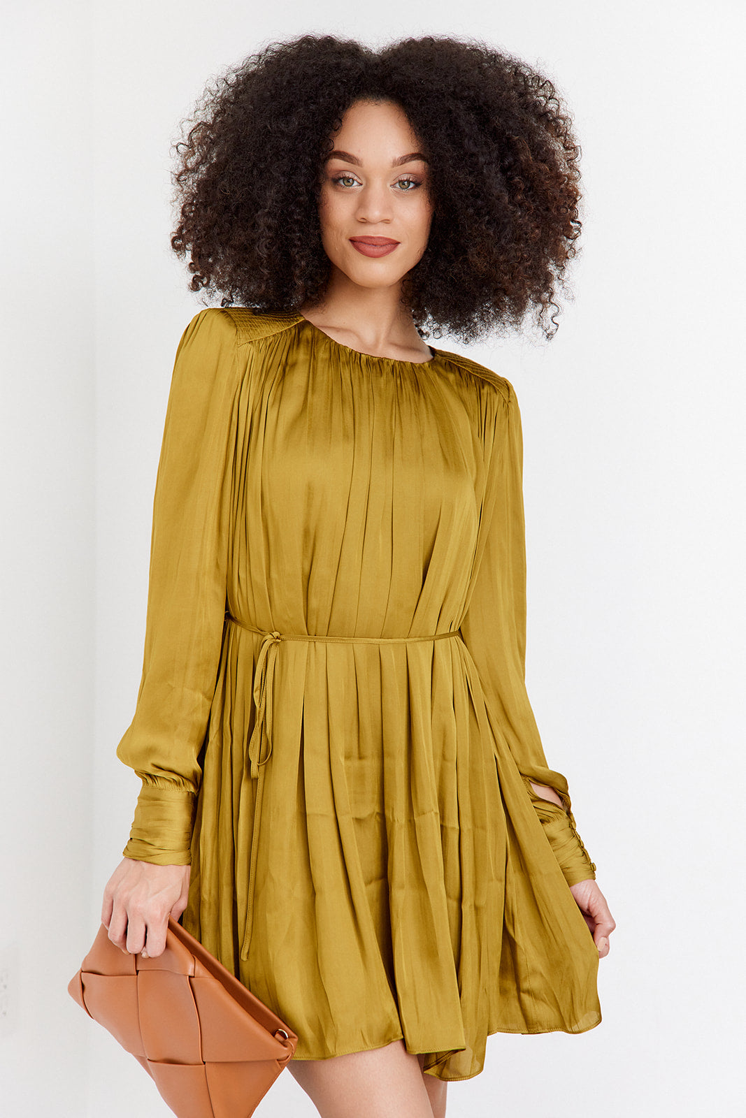 Tabitha Pleated Mini Dress - fab'rik