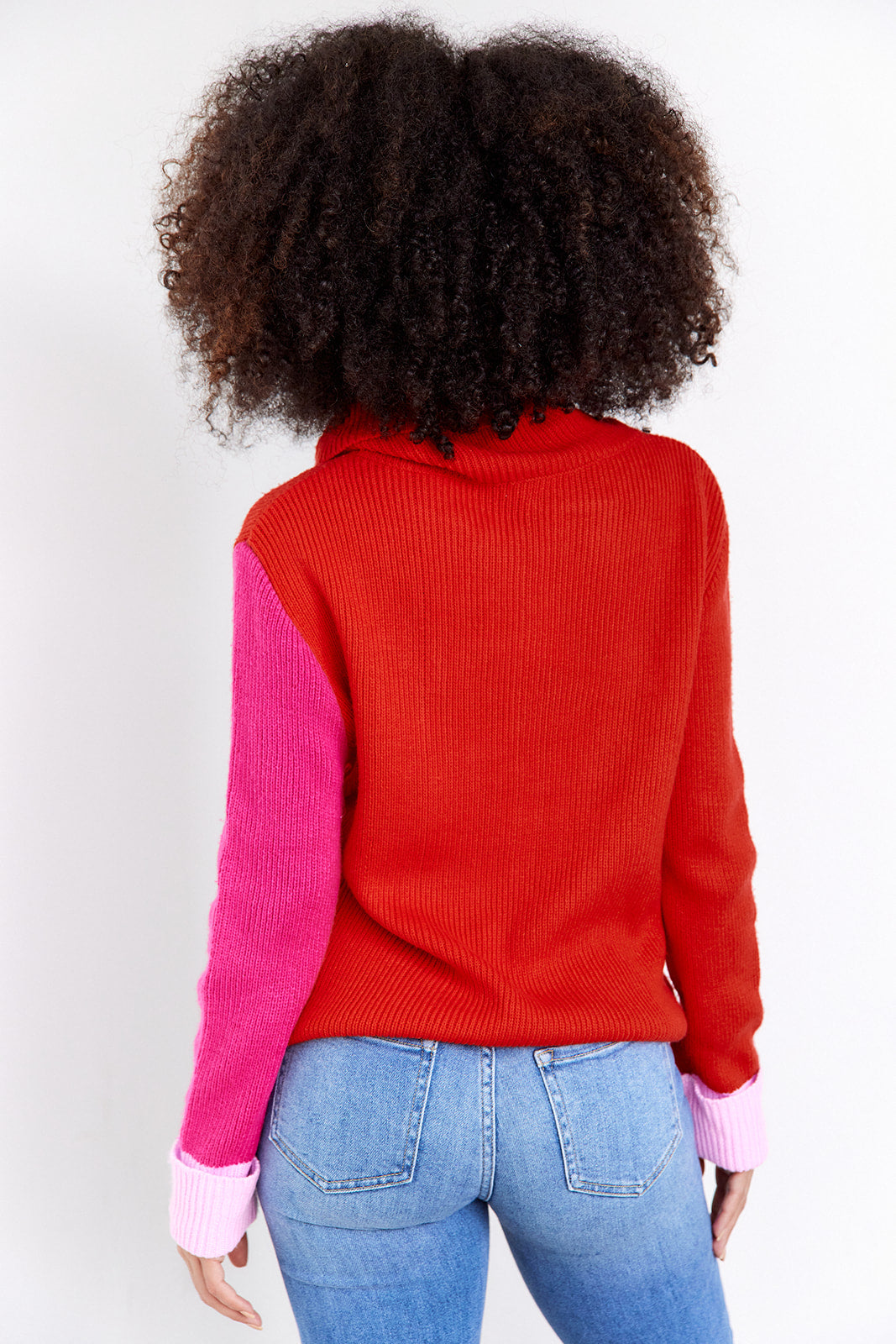 Spruce Contrast Sleeve Sweater - fab'rik