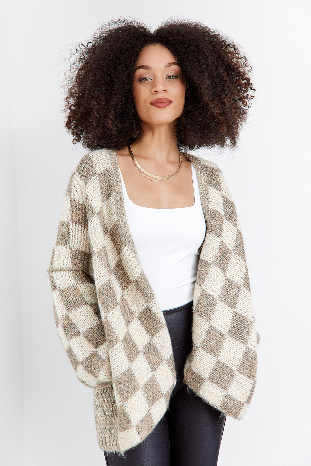 Sasha Checkered Cardigan - fab'rik