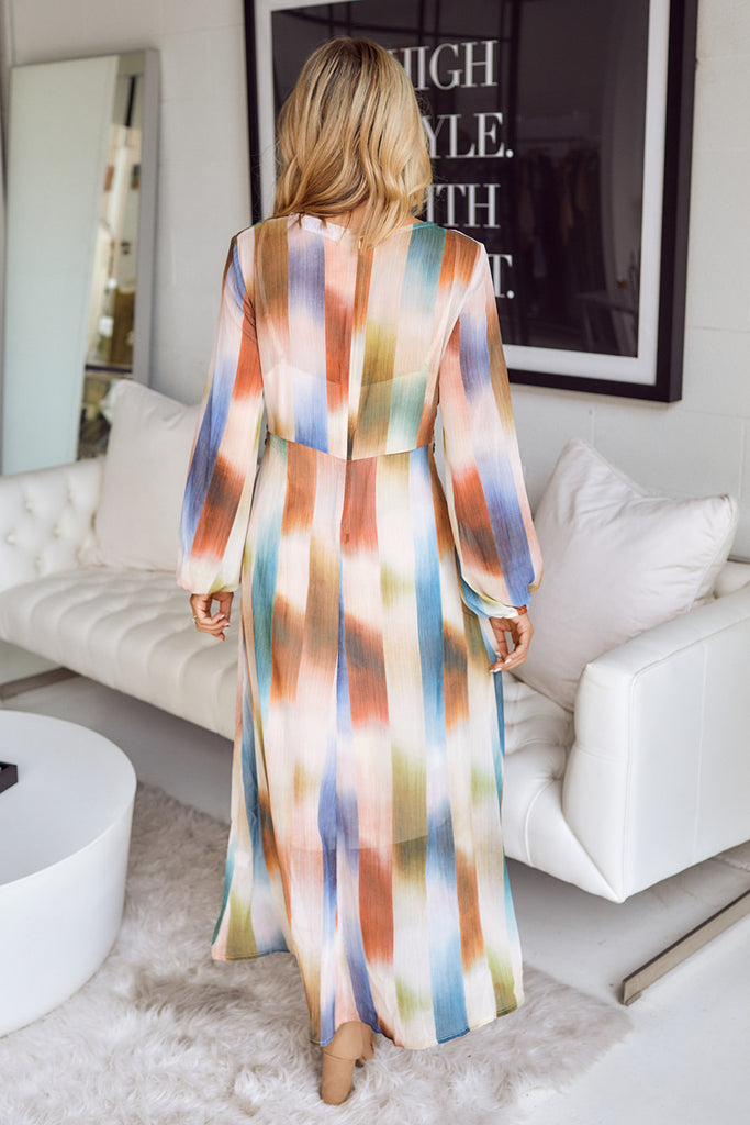 Keyla Printed Midi Dress - fab'rik