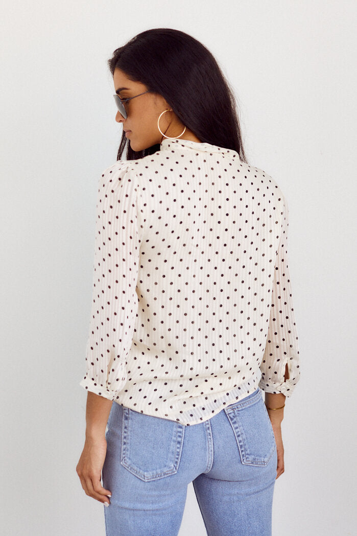 SALE - Lexington Polka Dot Blouse - fab'rik