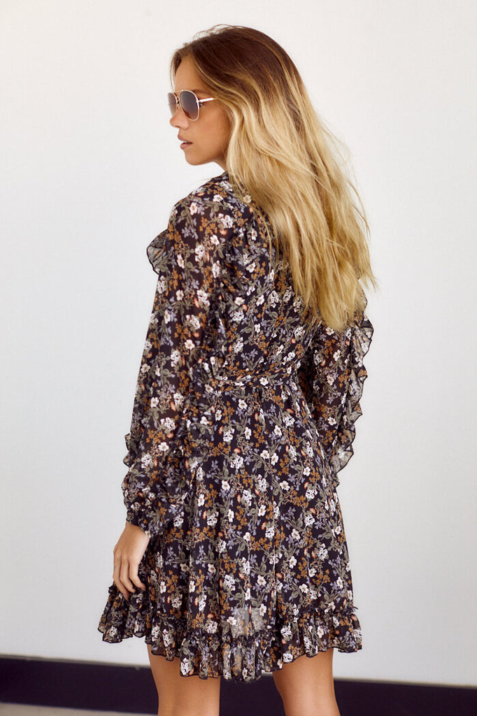 PreOrder Jessamine Floral Print Wrap Dress - fab'rik