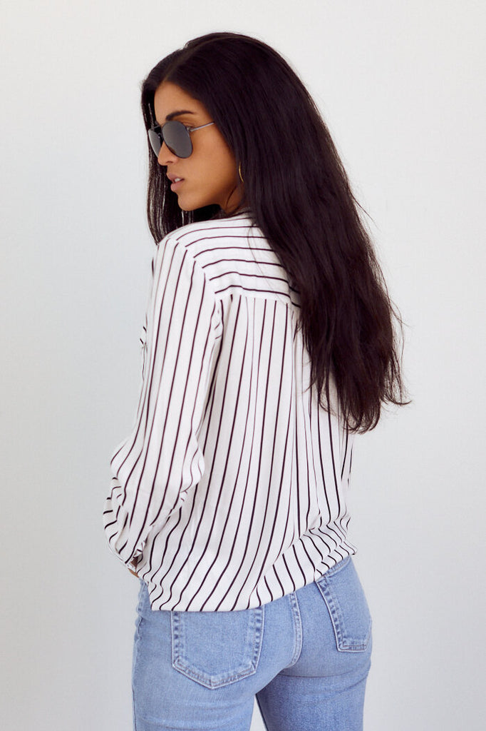Bianca Stripe Blouse - fab'rik