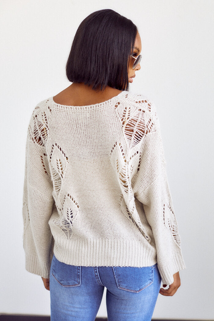 PreOrder Lydian Cutout Detail Sweater - fab'rik