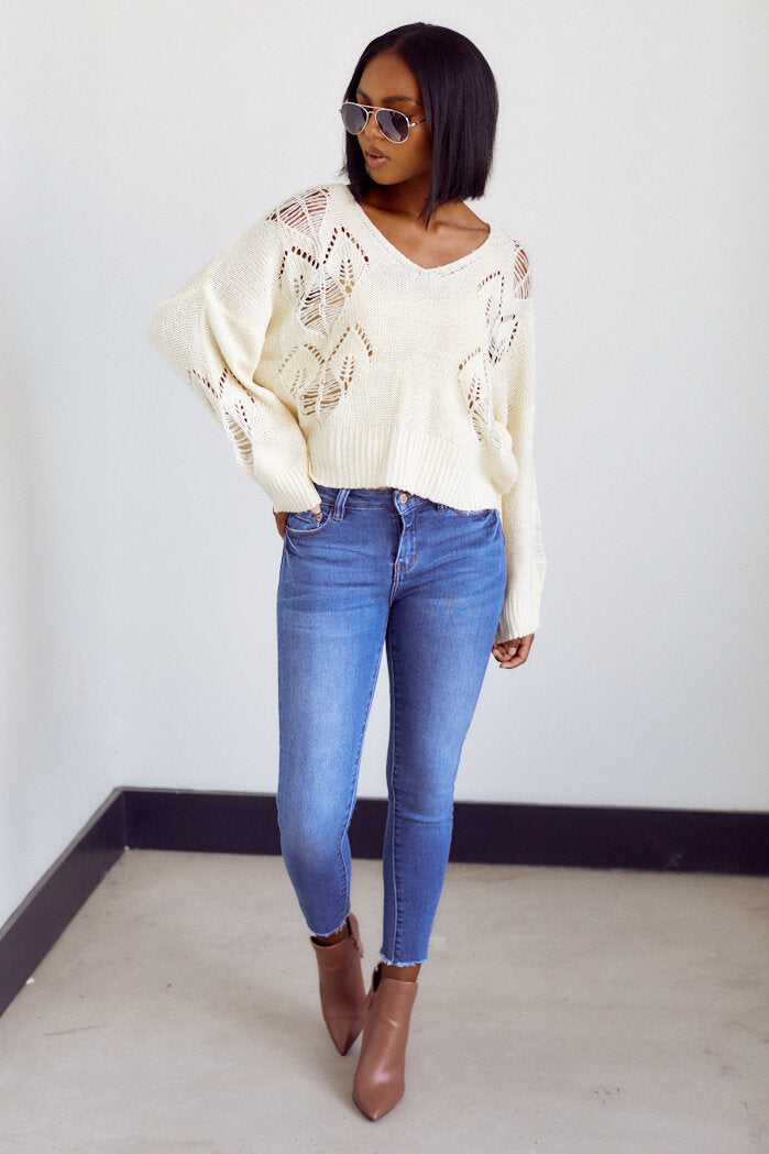 PreOrder Lydian Cutout Detail Sweater - fab'rik