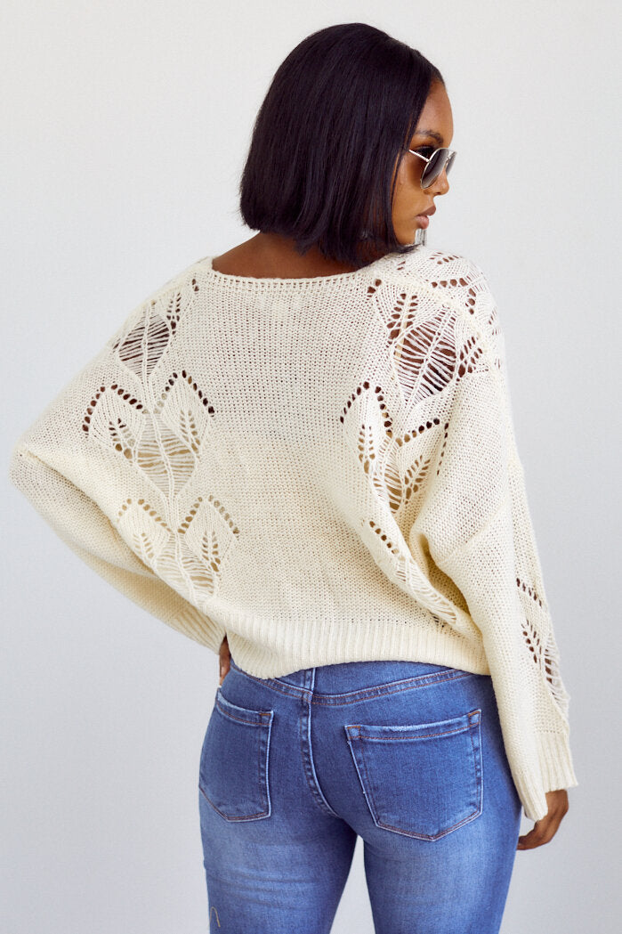 PreOrder Lydian Cutout Detail Sweater - fab'rik