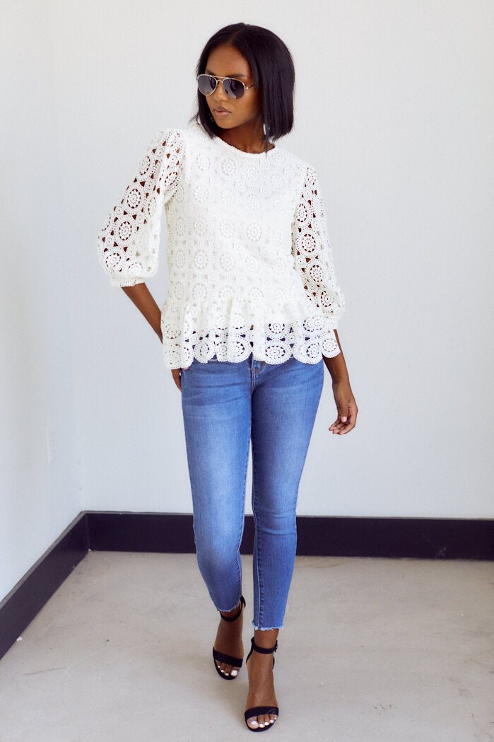 PreOrder Lennox Lace Blouse - fab'rik