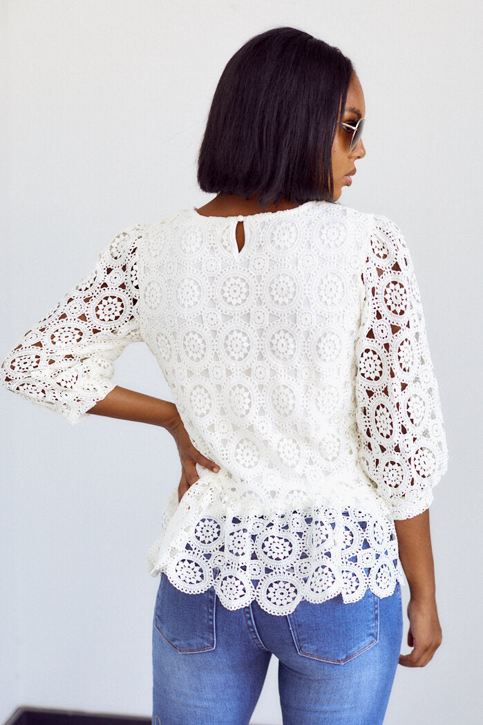PreOrder Lennox Lace Blouse - fab'rik