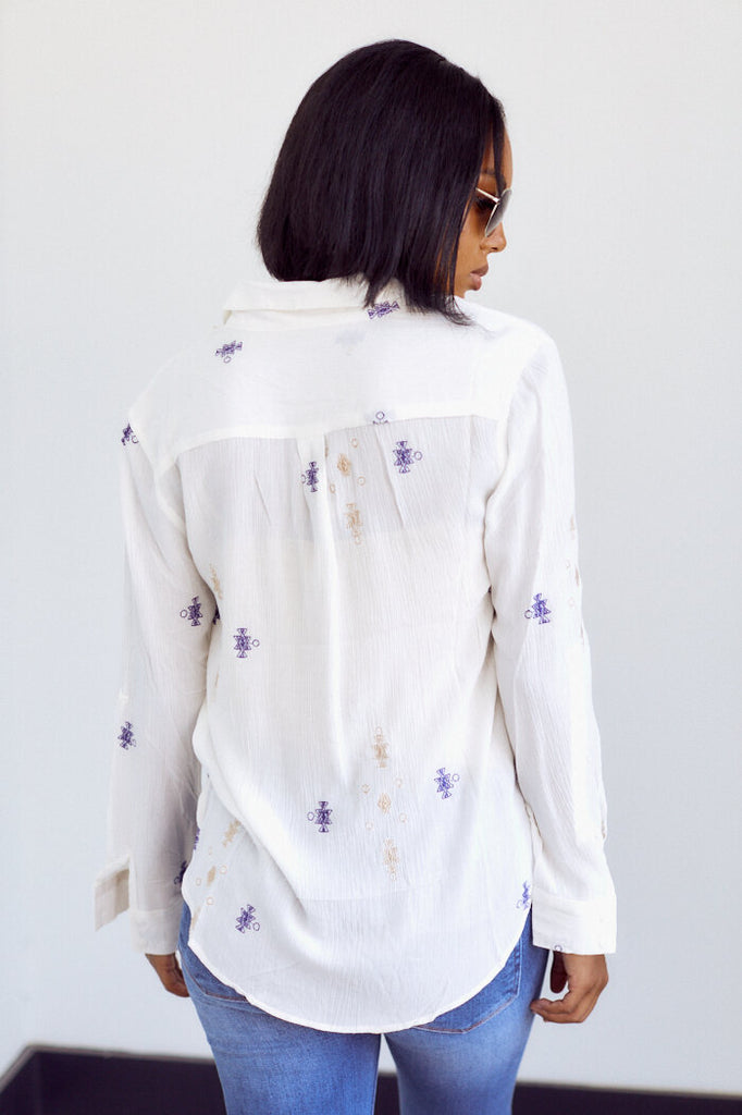 Delaney Button Down Blouse - fab'rik