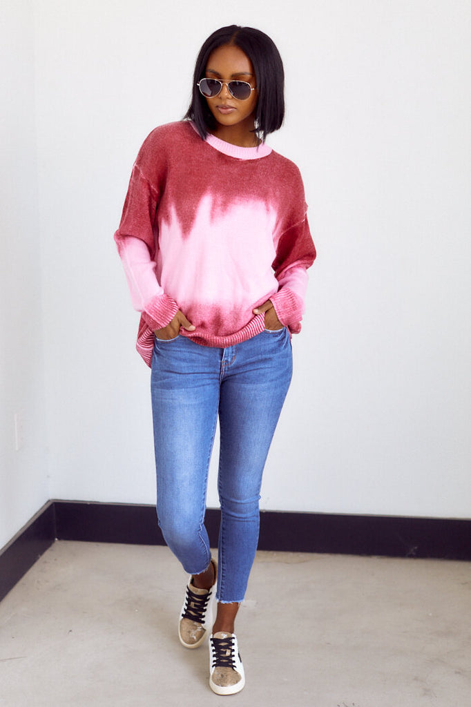 PreOrder Dallas Tie Dye Sweater - fab'rik