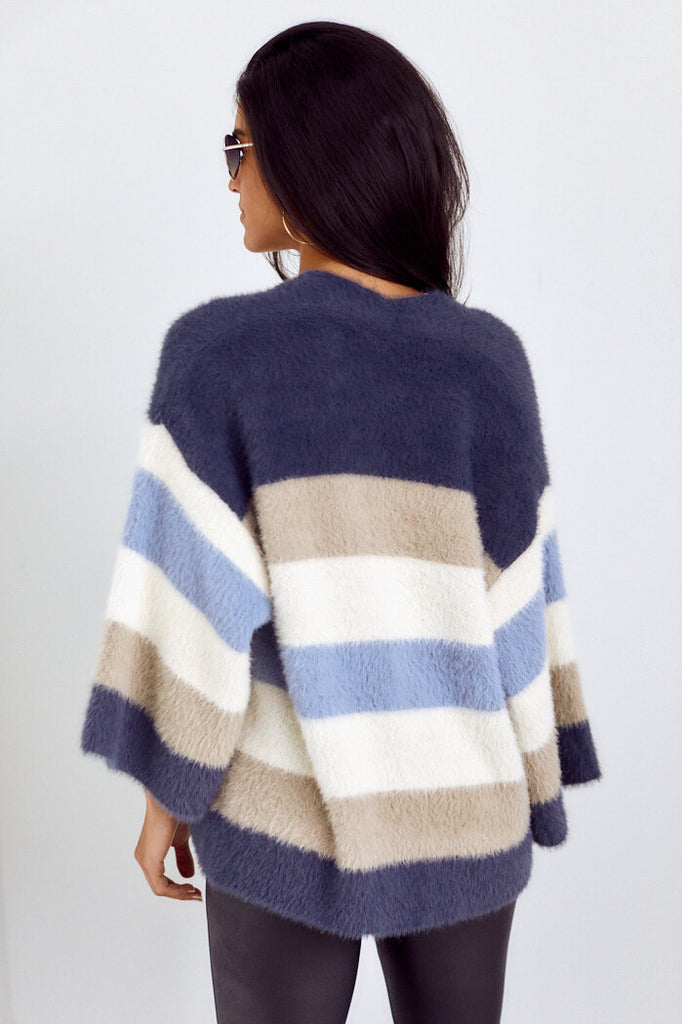 Dawson Stripe Cardigan - fab'rik