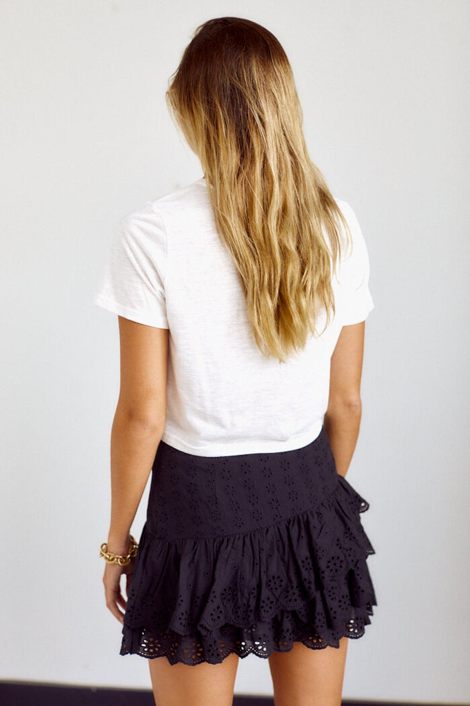 PreOrder Eula Eyelet Mini Skirt - fab'rik