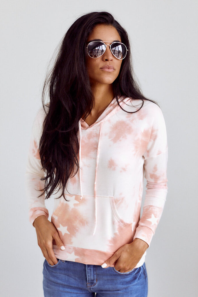 Cassidy Tie Dye Star Hoodie - fab'rik