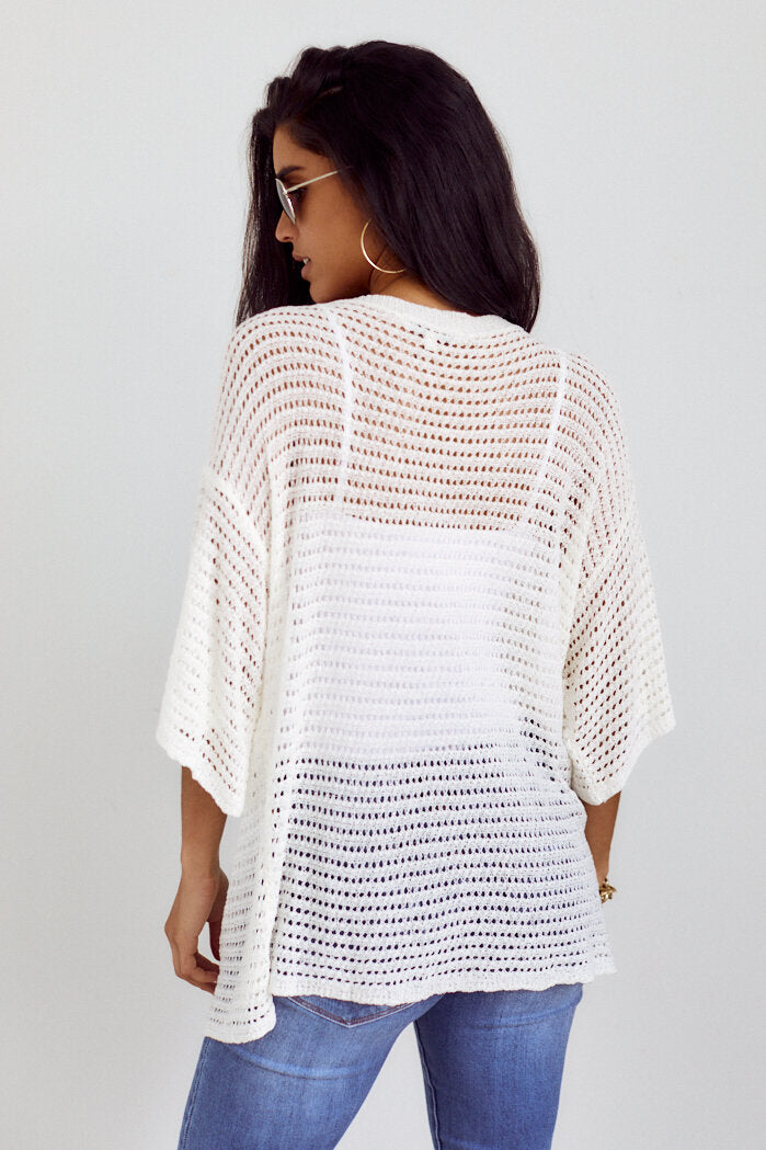 Preorder Emine Open Knit Sweater - fab'rik