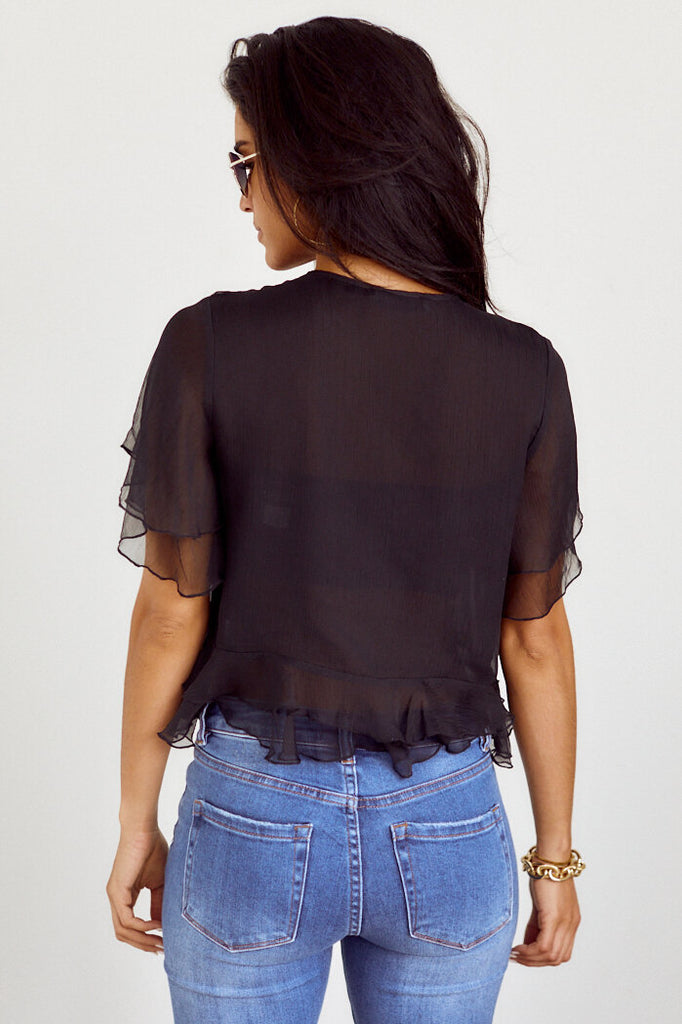 SALE - Kempsey Ruffle Detail Blouse - fab'rik