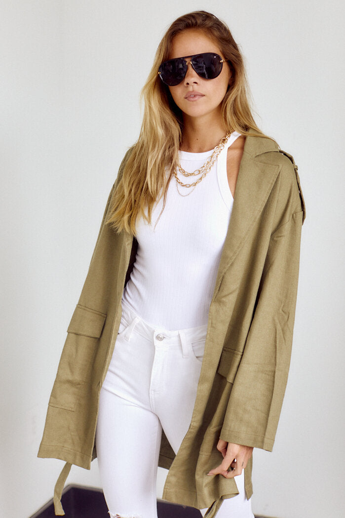 PreOrder Clarinda Wrap Style Lightweight Jacket - fab'rik