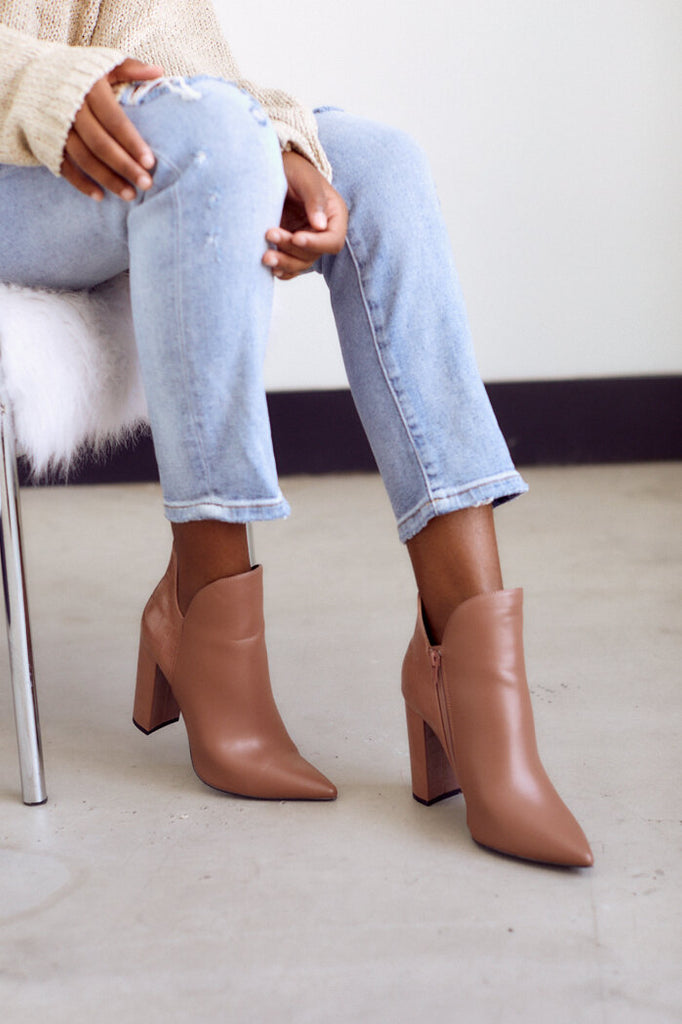 Camilla Pointed Toe Bootie - fab'rik