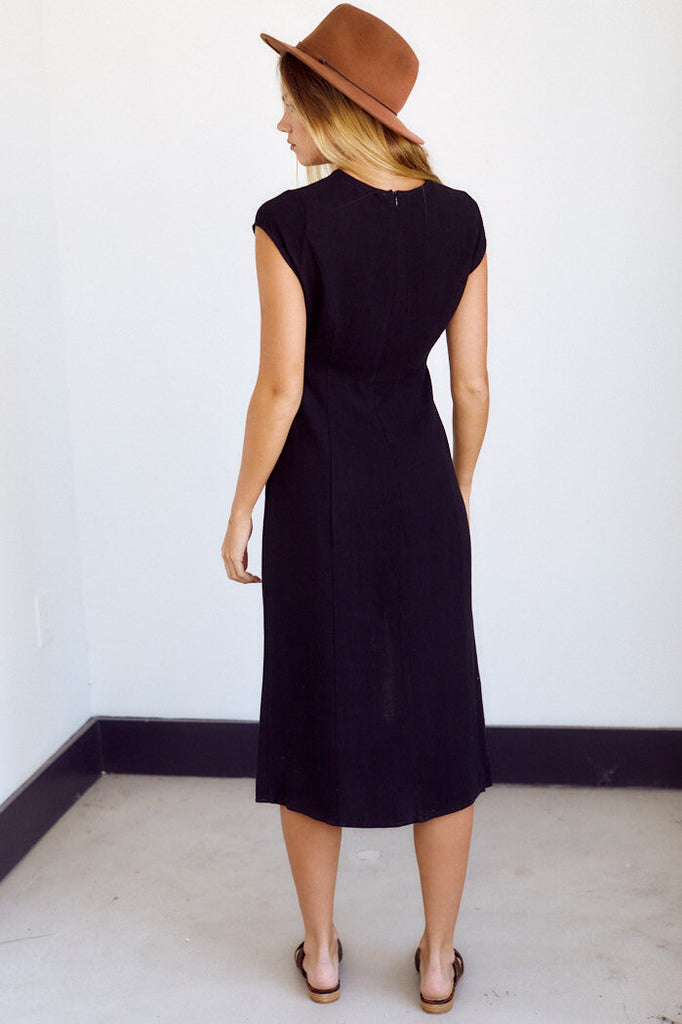 SALE - Louisa Short Sleeve Midi Dress - fab'rik