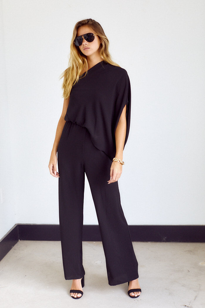 SALE - Sadie One Shoulder Jumpsuit - fab'rik