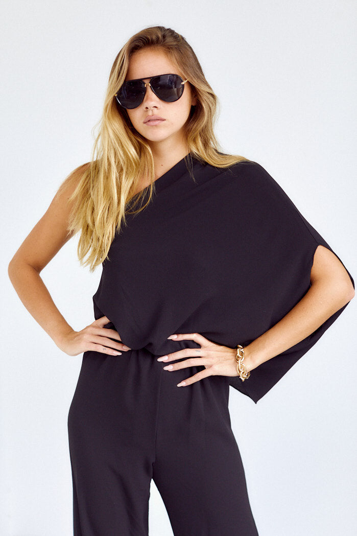 SALE - Sadie One Shoulder Jumpsuit - fab'rik