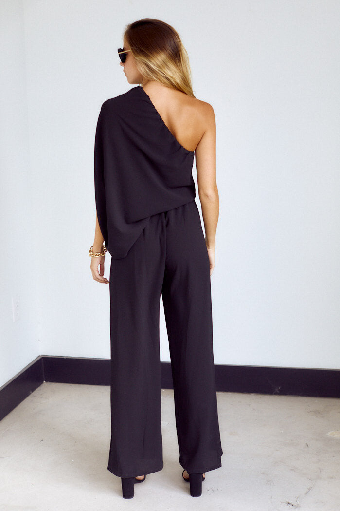 SALE - Sadie One Shoulder Jumpsuit - fab'rik