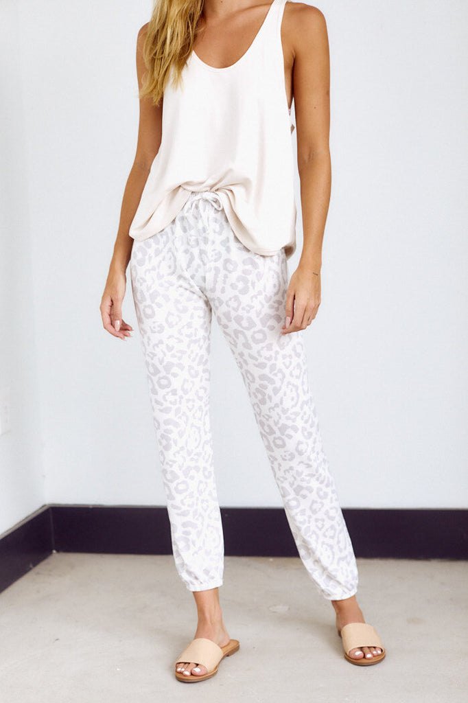 Lila Leopard Sweat Pant - fab'rik
