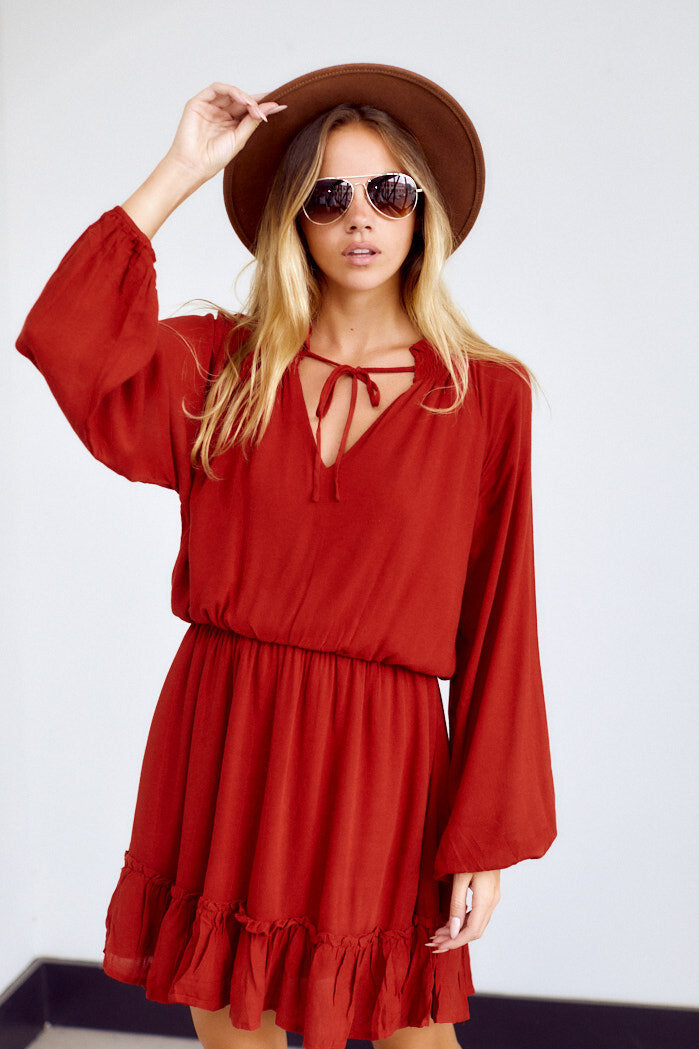 Preorder Inverness Long Sleeve Mini Dress - fab'rik