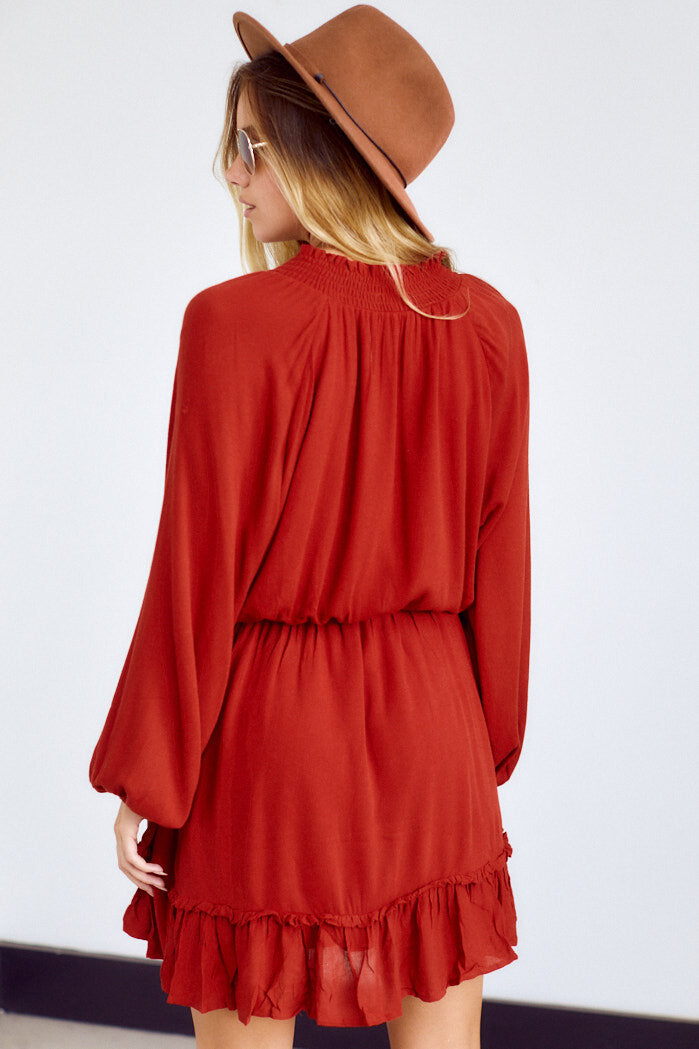 Preorder Inverness Long Sleeve Mini Dress - fab'rik