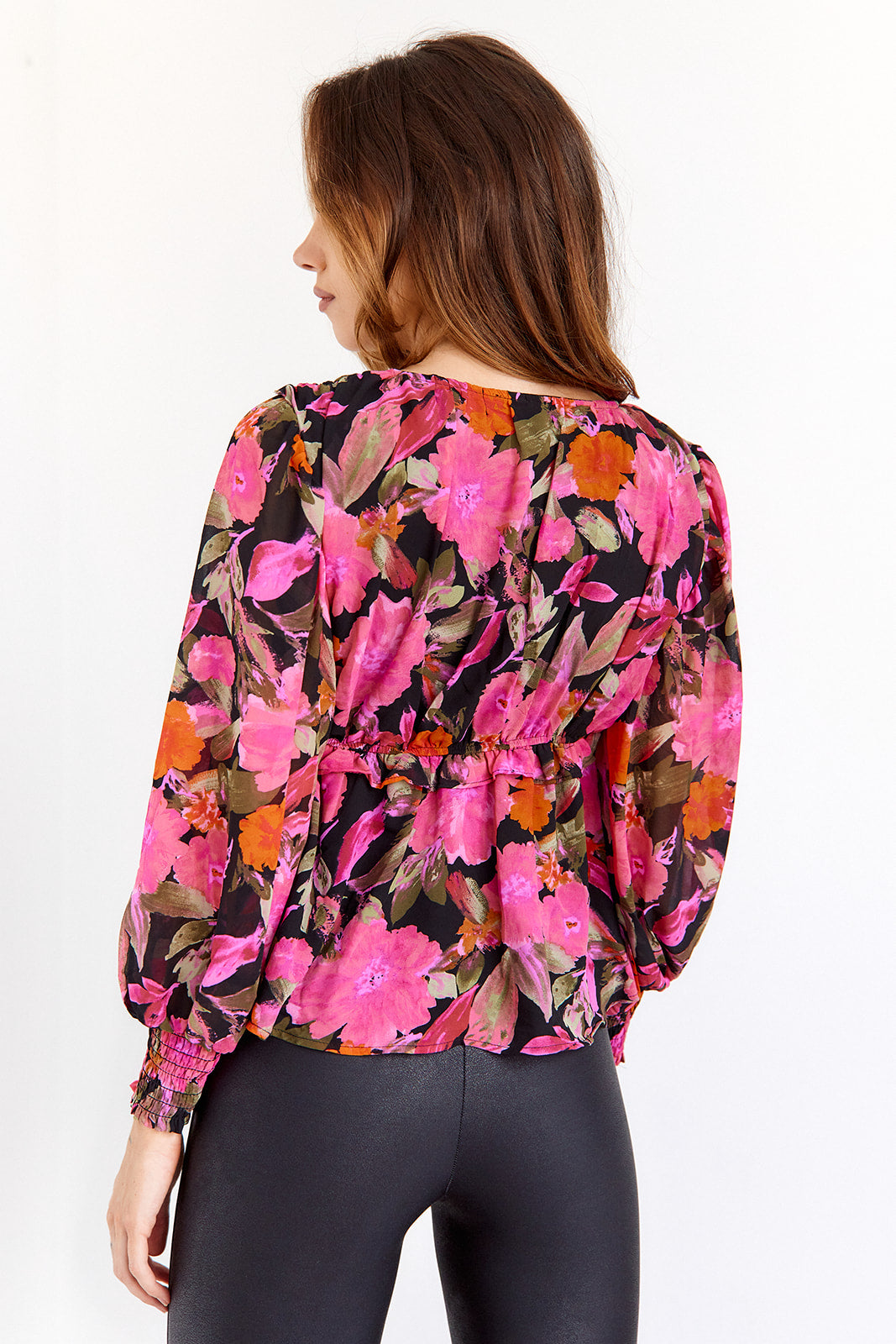 Haley V Neck Floral Top - fab'rik