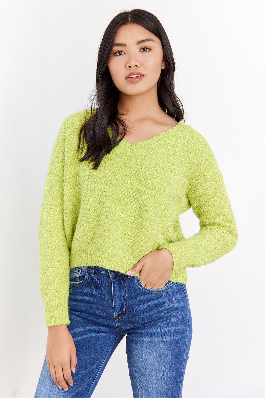Raegan V Neck Sweater - fab'rik