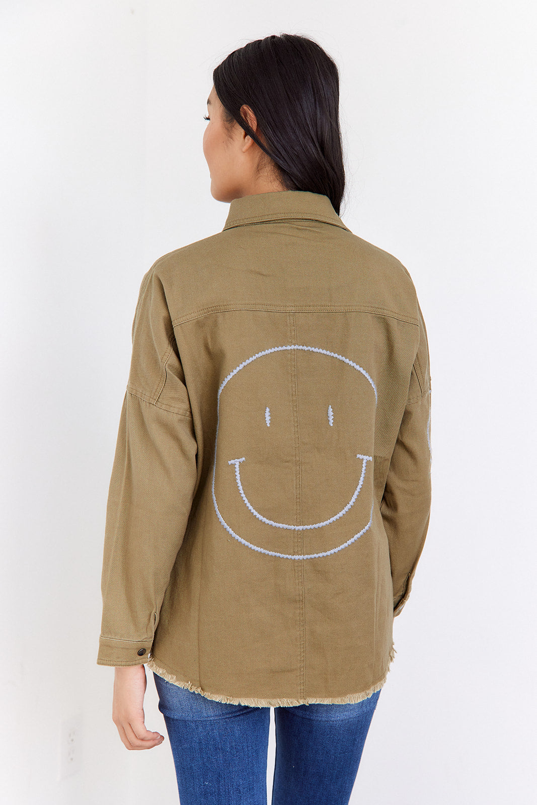 Marsha Smiley Embroidered Jacket - fab'rik