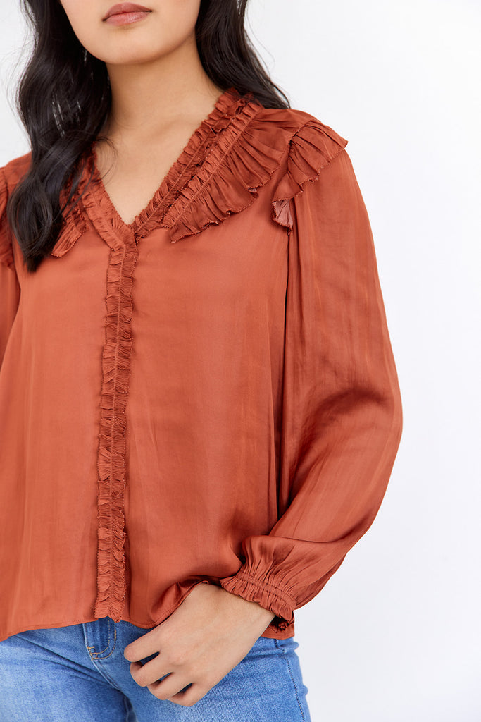 Kass Ruffle Blouse - fab'rik