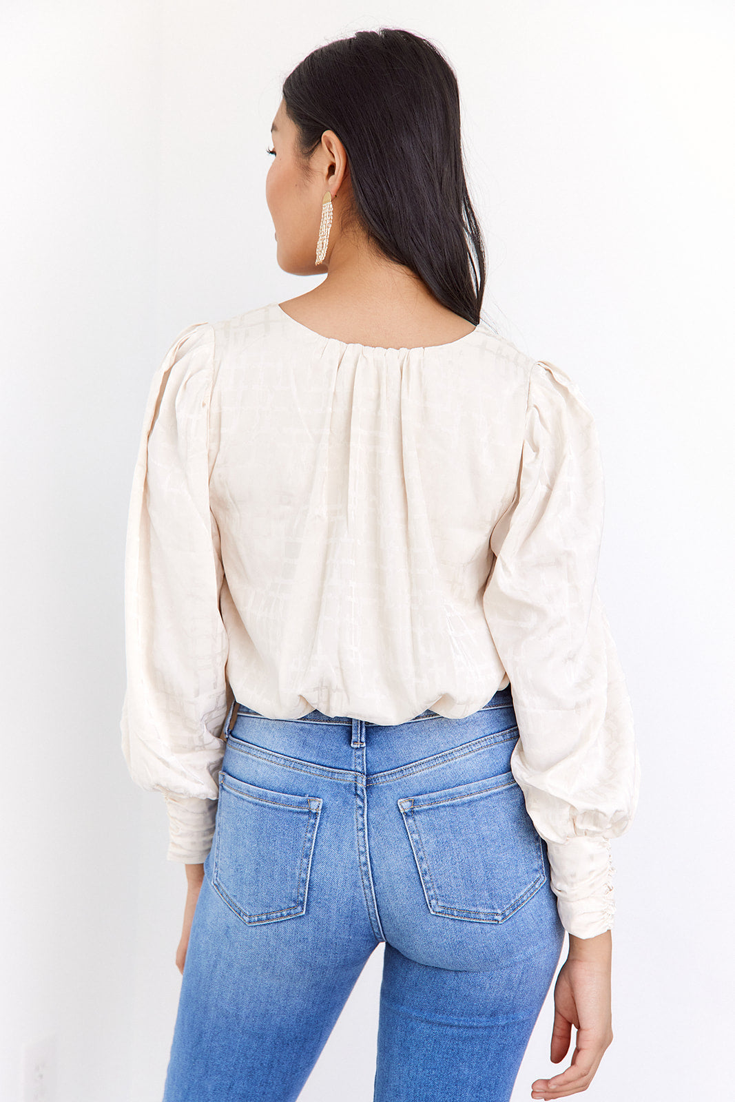 Athena V Neck Blouse - fab'rik