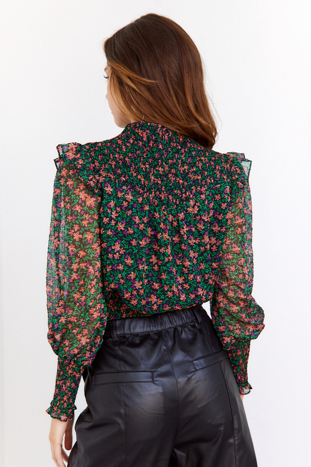 Reece Floral Smocked Top - fab'rik