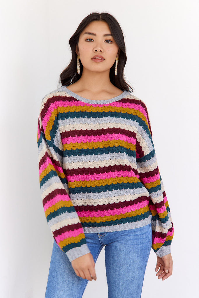 Daphne Striped Sweater - fab'rik