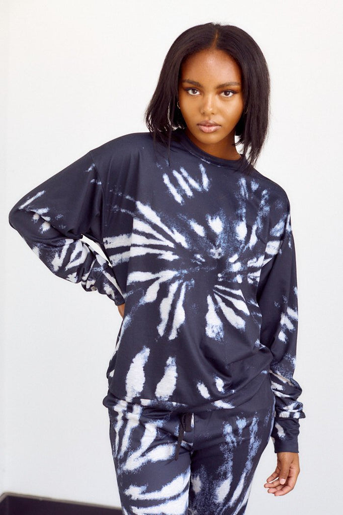SALE - Averi Tie Dye Lounge Pullover - fab'rik
