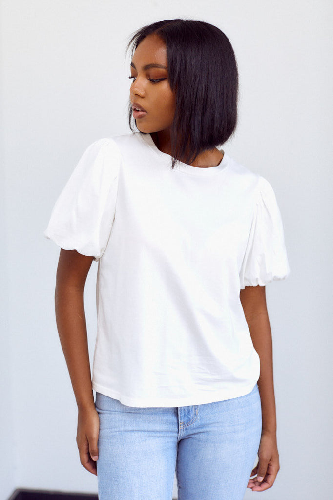 SALE - Aria Puff Sleeve Tee - fab'rik