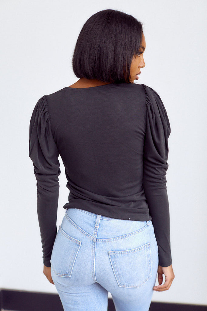 SALE - Annie Puff Sleeve Top - fab'rik