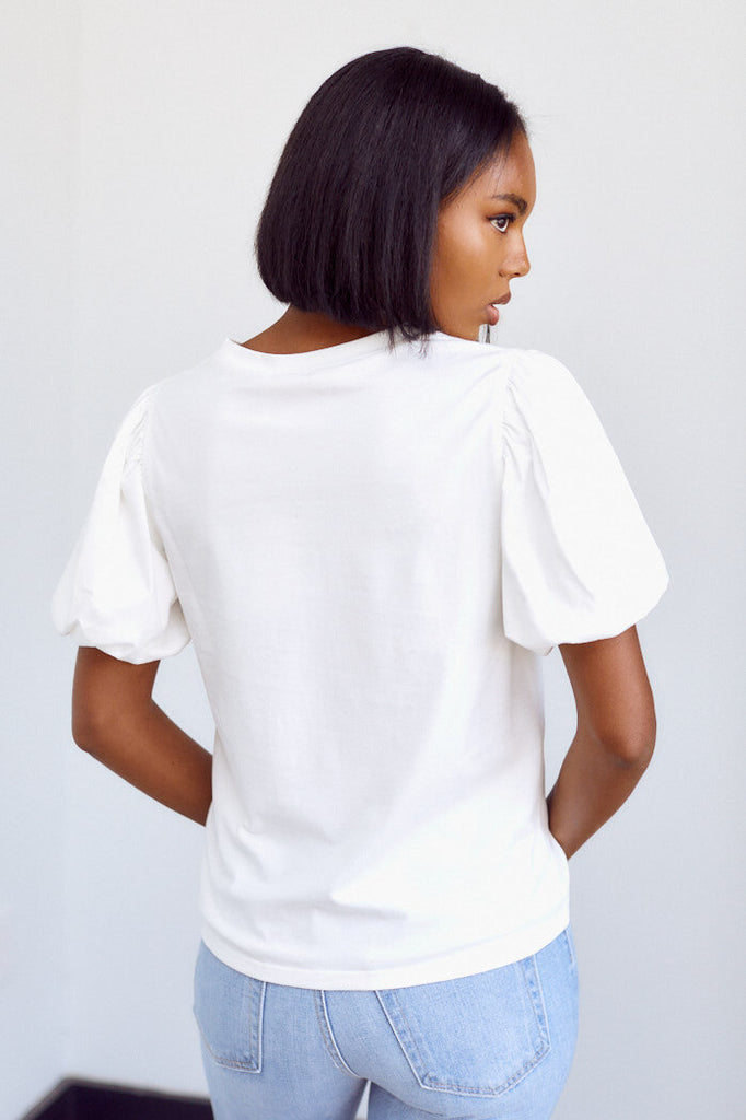 SALE - Aria Puff Sleeve Tee - fab'rik